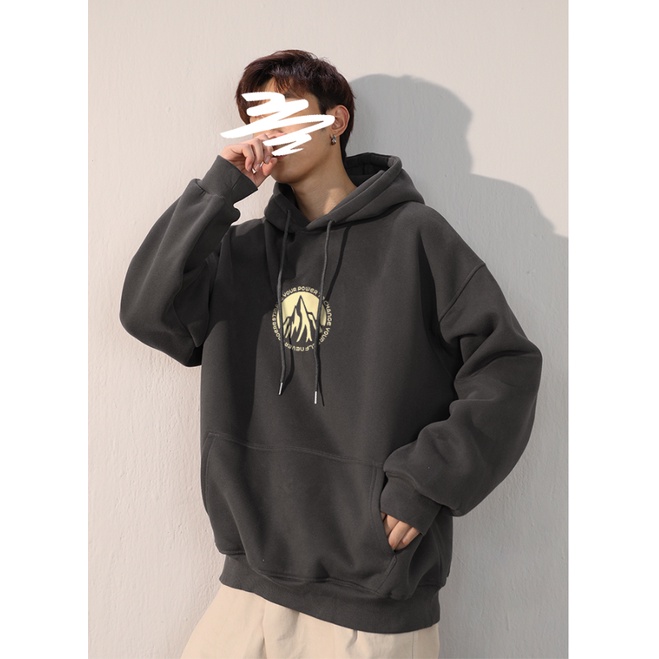 Áo Hoodie Nỉ Phối Mũ Trùm Đầu 2 Lớp Siêu Dày Cộp Phong Cách Núi Đơn Giản, Chất Liệu Dày Dặn Thoải Mái Mix Đồ Kiêu ZANGZ