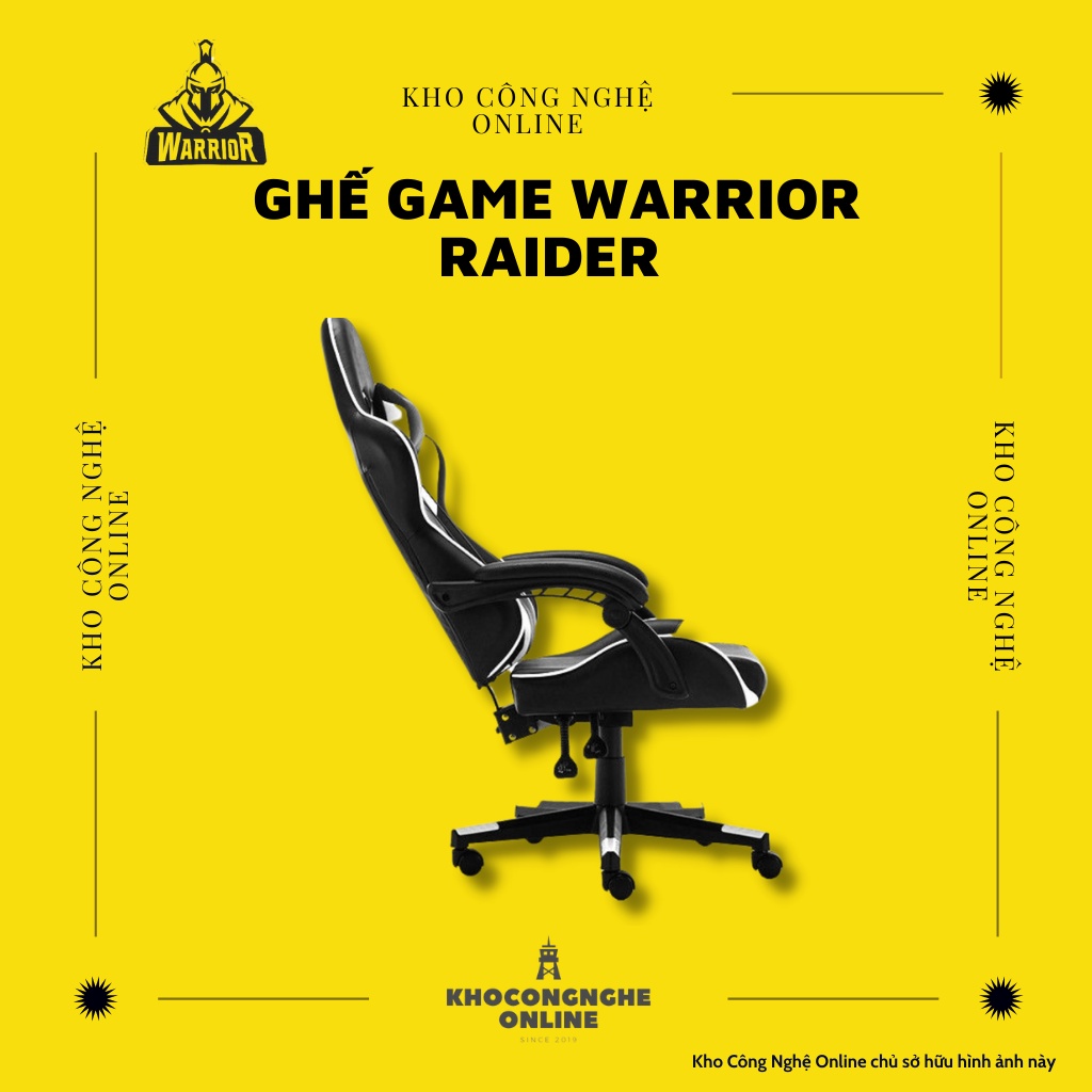 Ghế game Warrior Raider Series WGC206 – Black/White