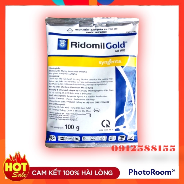 Thuốc Trừ Nấm Bệnh Cho Cây Trồng Ridomil Gold 68WP  - VTNN Bắc Từ Liêm