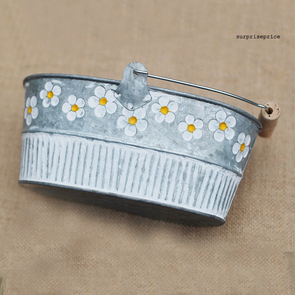 Chậu Hoa Khô Bằng Sắt Chạm Khắc Hoa Văn Tinh Tế Sang Trọng