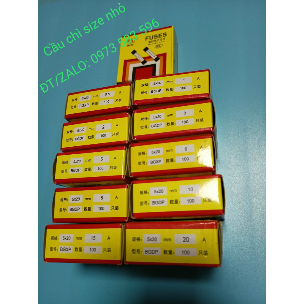 Cầu Chì 3A 250V 5x20mm
