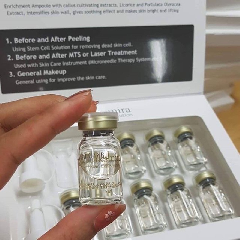 Tế Bào Gốc Laksmira, Tế Bào Gốc Laskmira Stem Cell Solution - Full hộp 10 lọ