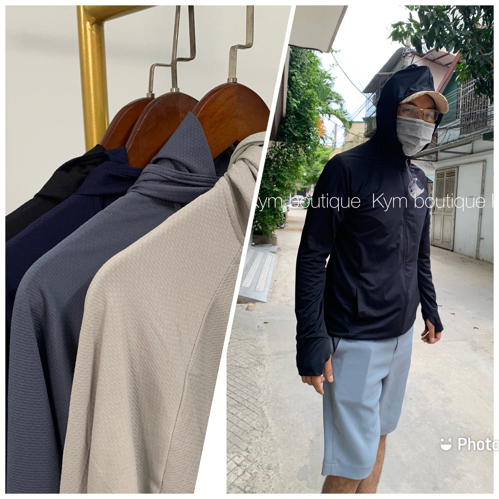 [ẢNH THẬT+VIDEO TỰ QUAY] Áo chống nắng nam thông hơi, có mũ chùm đầu, thời trang, đẹp | BigBuy360 - bigbuy360.vn