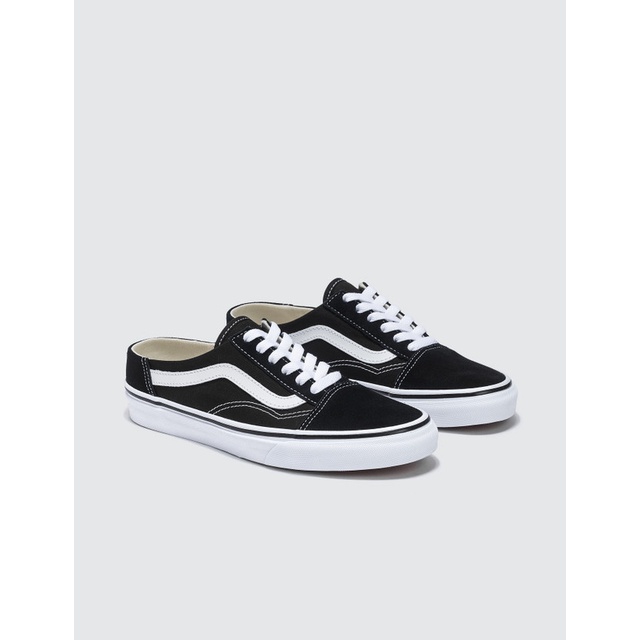 Giày Sneaker Đạp Gót  Nam Nữ Vans Comfort Old Skool Mule Black/White