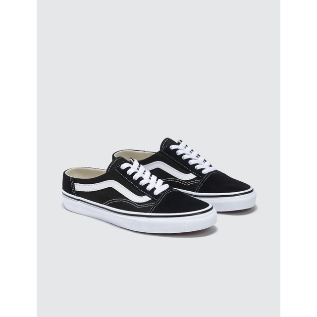 [CHÍNH HÃNG] Giày Sneaker Đạp Gót (Sục) Nam Nữ Vans Comfort Old Skool Mule Black/White