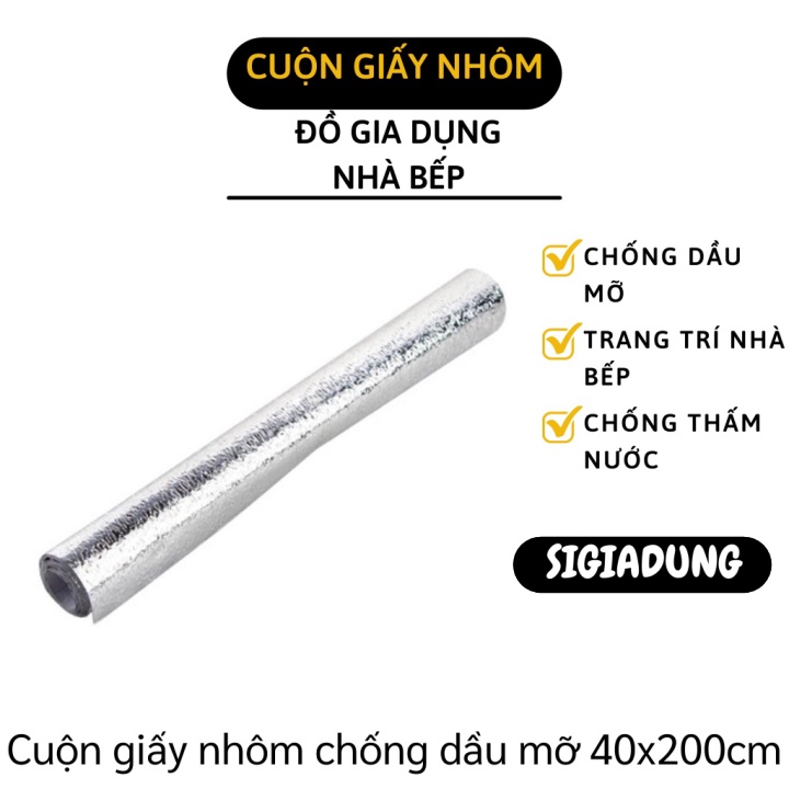 GIÁ SỈ Cuộn giấy nhôm chống dầu mỡ, trang trí nhà bếp ,giúp cho căn phòng bếp luôn sạch sẽ. 8414