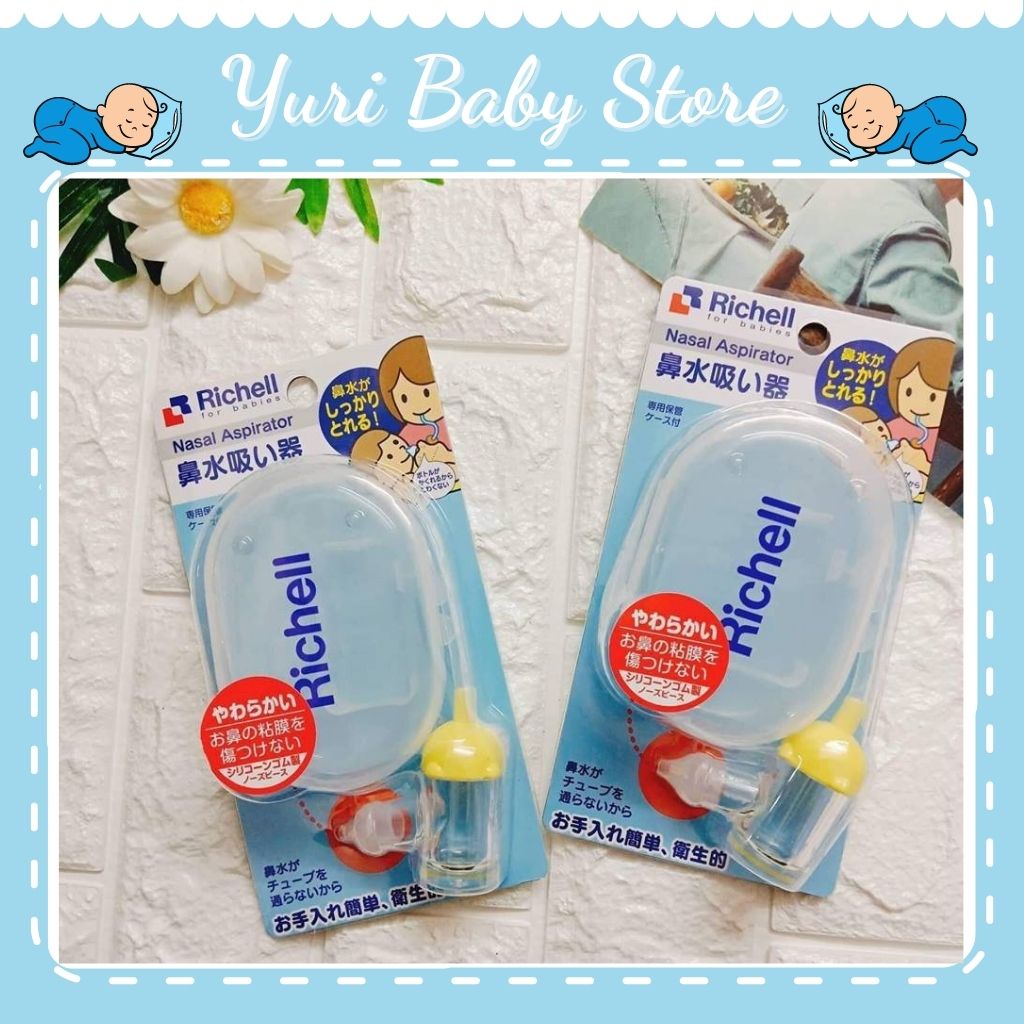 Dụng cụ hút mũi cho bé Richell nội địa Nhật [Tặng cọ rửa dây hút]