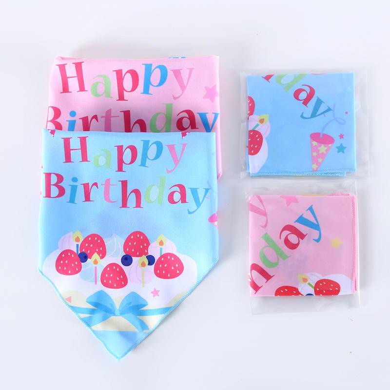 Khăn Choàng Cổ Tam Giác In Họa Tiết Hoạt Hình Cho Thú Cưng