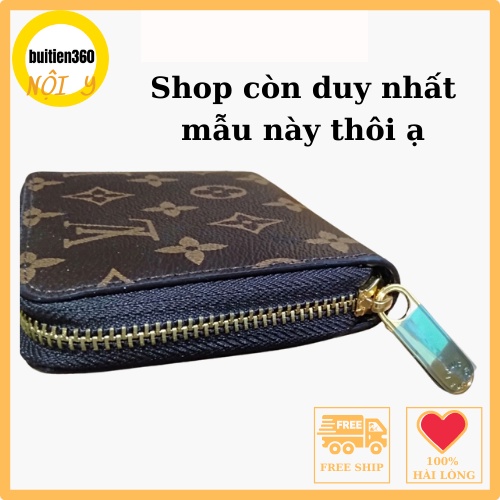Ví nữ mini ngắn cao cấp LV đẹp cute dễ thương bỏ túi nhiều ngăn để thẻ chìa khóa bóp nữ mini ngắn nhỏ ngọn nhiều ngăn