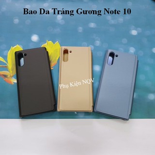 Note 10|| Bao Da Clear View Standing Samsung Note 10 - Pk NQV