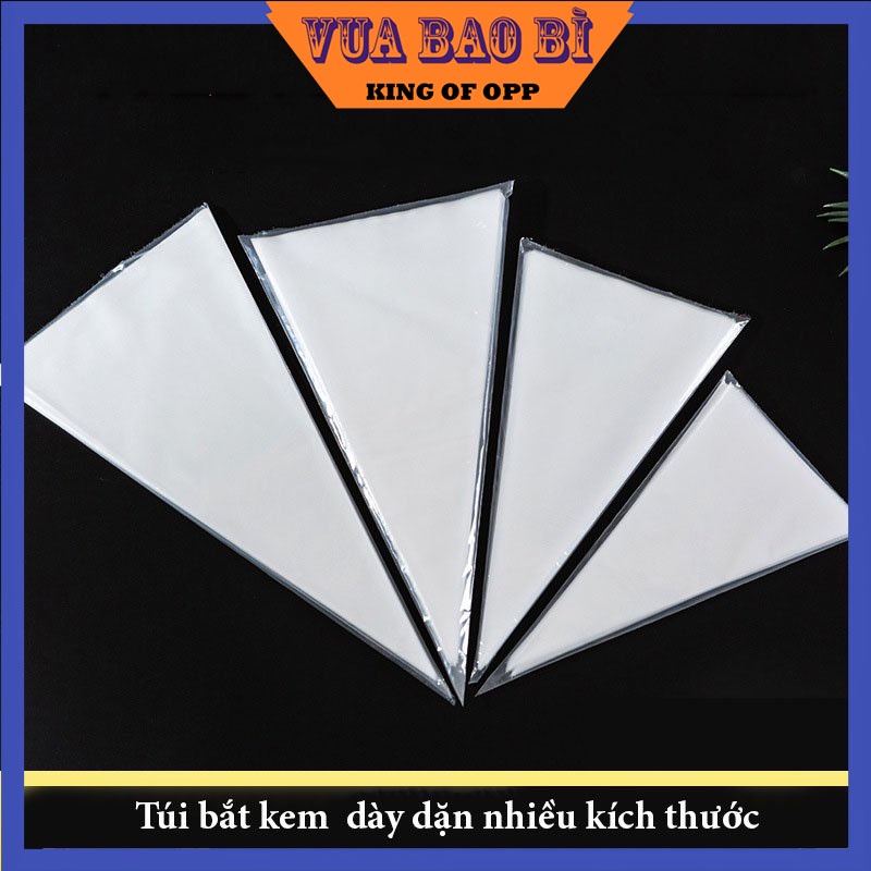 Túi bắt kem viết chữ, tạo hình, nhiều kích cỡ, 50 túi/sp - VUA BAO BÌ