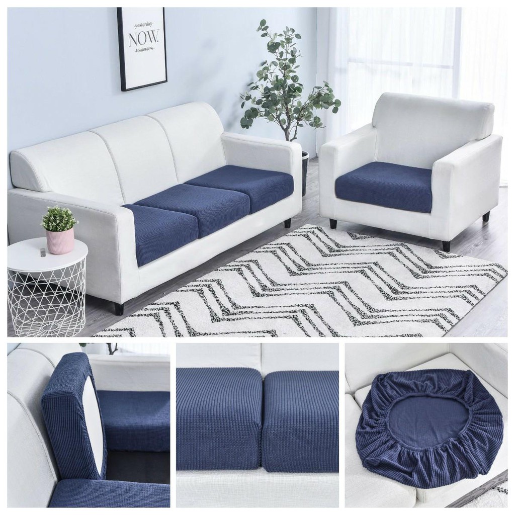 Vỏ bọc đệm ghế sofa hình chữ L 10 kích cỡ cho 1/2/3/4 chỗ ngồi 15 màu tùy chọn