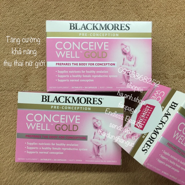 Viên CONCEIVE WELL GOLD BLACKMORES