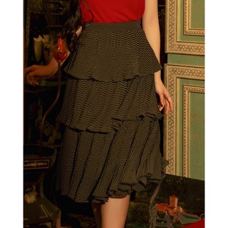 OLV - Chân váy Pleated Mini Polka