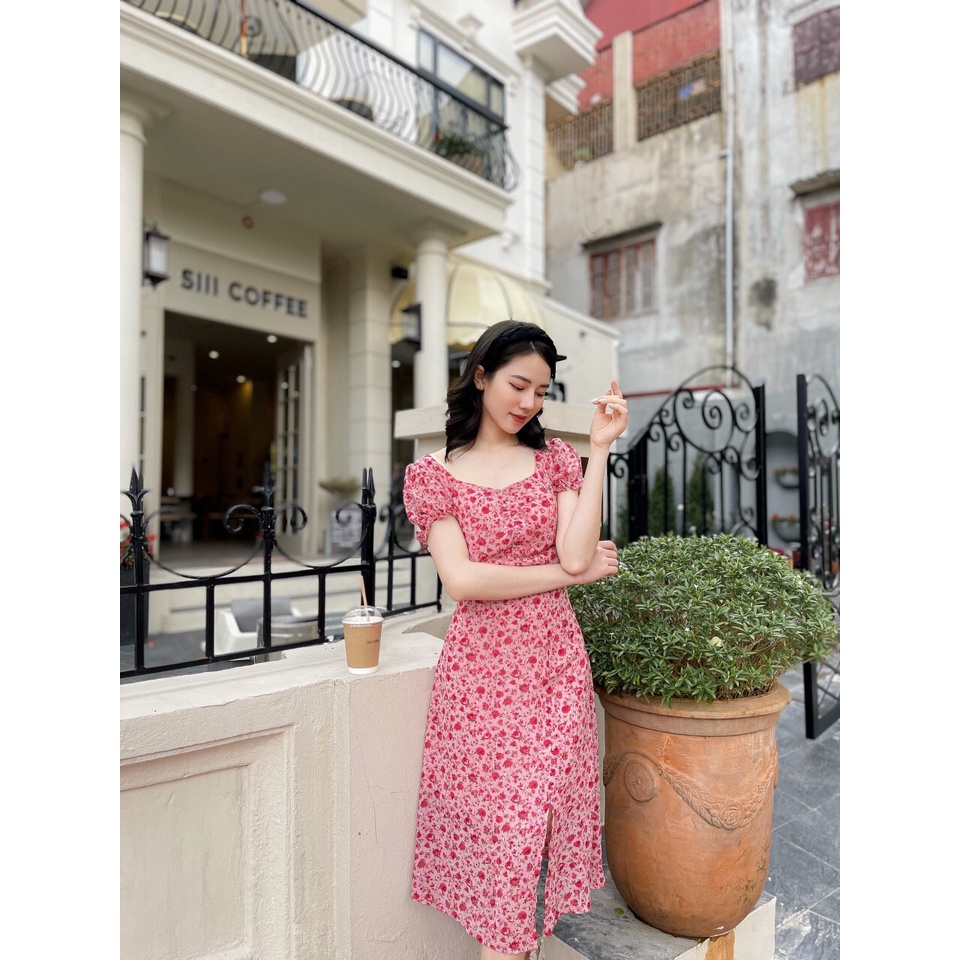 Đầm Voan Hoa T.O.P.S.H.O.P Nhẹ Nhàng - Hàng xuất dư 100%