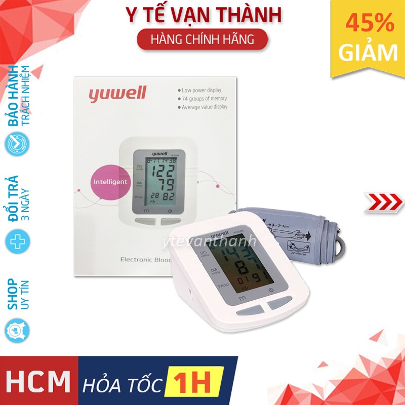 ✅ [CHÍNH XÁC - BH 5 NĂM 1 ĐỔI 1] Máy Đo Huyết Áp Bắp Tay Yuwell YE 660B (YE660B) -VT0006