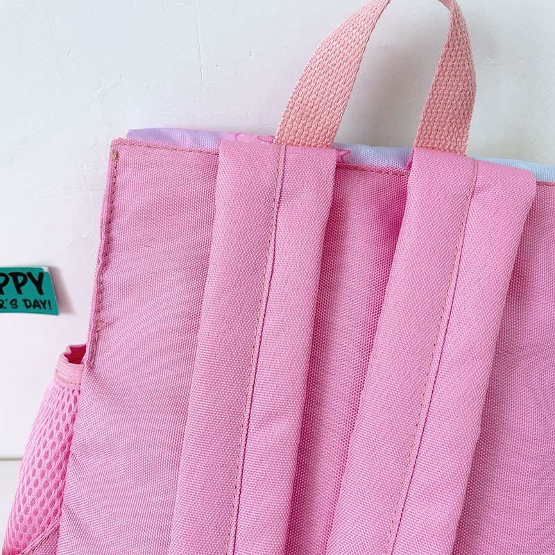 Ba Lô Đi Học Vải Oxford Cỡ Lớn Họa Tiết Hoạt Hình GP41 Sanrio Kuromi unicorn Cinnamoroll Hello Kitty Cho Bé Mẫu Giáo