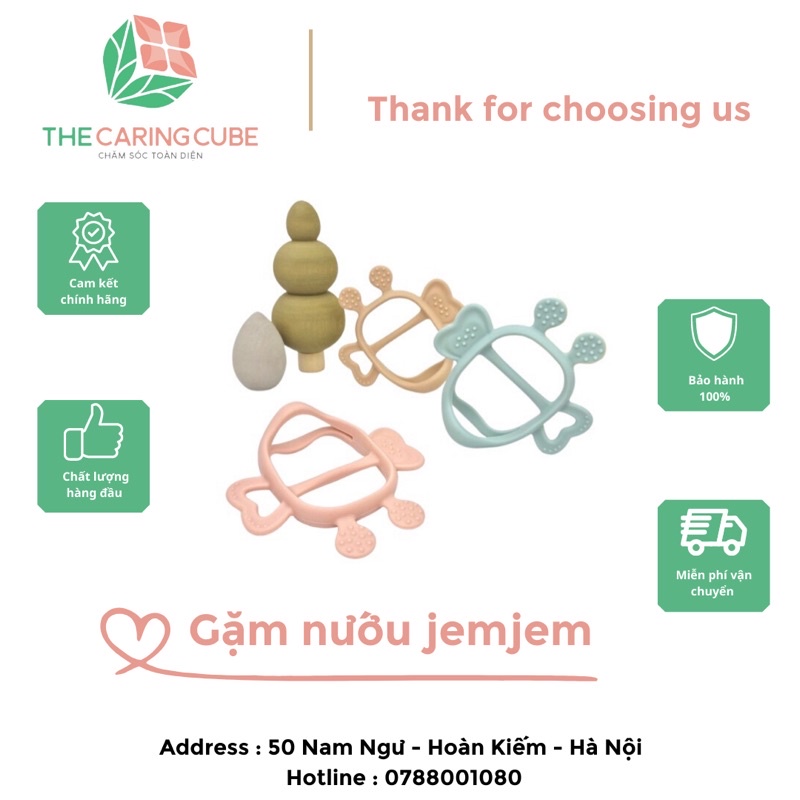 Gặm nướu cho bé Jem Jem Monster - The Caring Cube