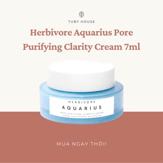  🇺🇸 Kem dưỡng da dầu mụn cải thiện lỗ chân lông Herbivore Aquarius Pore Purifying Clarity Cream 7ml 