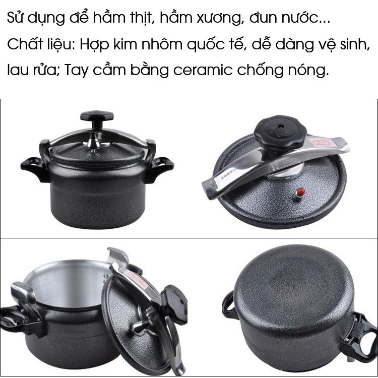 NỒI ÁP SUẤT ĐA NĂNG SIKMA [Size 20-24cm] - Nồi áp suất an toàn, dễ sử dụng, giá cả tốt nhất thị trường!