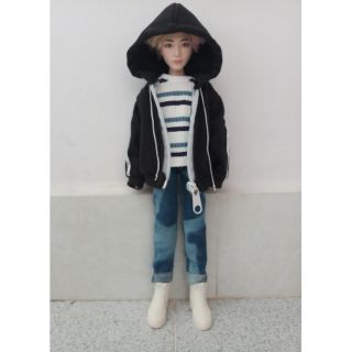 Set đồ size kem,mattel bts (gồm quần+áo thun+áo khoác)