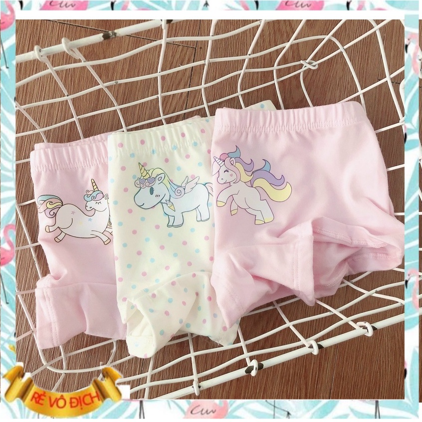Quần chip cho bé gái set 3 chiếc hãng TEENGO, Quần lót trẻ em 3-15 tuổi xuất Nhật vải cotton co gian 4 chiều