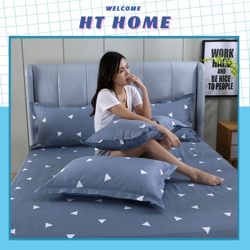 Vỏ gối nằm cotton tam giác ghi đôi vỏ gối nằm cotton đơn giản 45x65 thiết kế mềm mịn (1 chiếc) | BigBuy360 - bigbuy360.vn