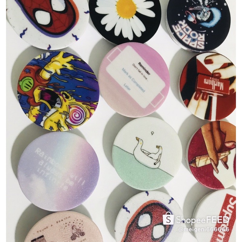 HQQ Giá đỡ điện thoại màu thiết kế đơn giản phong cách Hàn Quốc