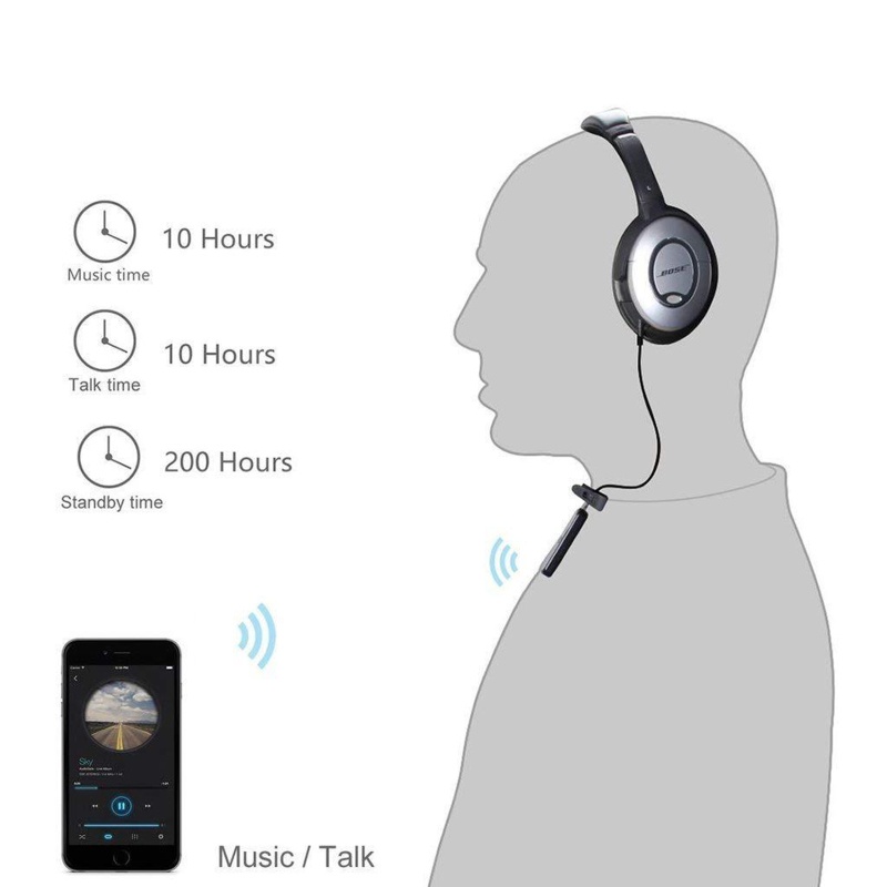 Cáp Nhận Tín Hiệu Bluetooth 4.1 Màu Đen Cho Tai Nghe QC15 Kèm 10M