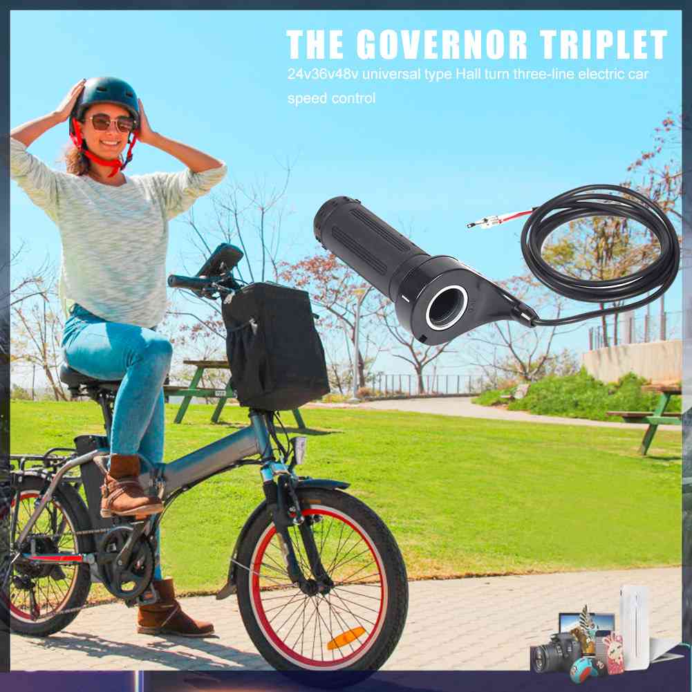 Tay Ga Xoắn 3 Dây 24V 36V 48V Cho Xe Điện