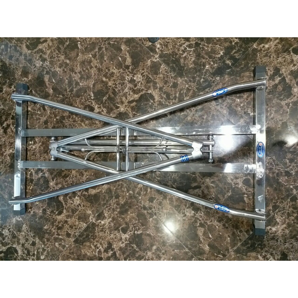 Võng xếp inox 100% khung vuông cao cấp ( Bao gồm khung và lưới)_Võng Xếp Thảo Điều