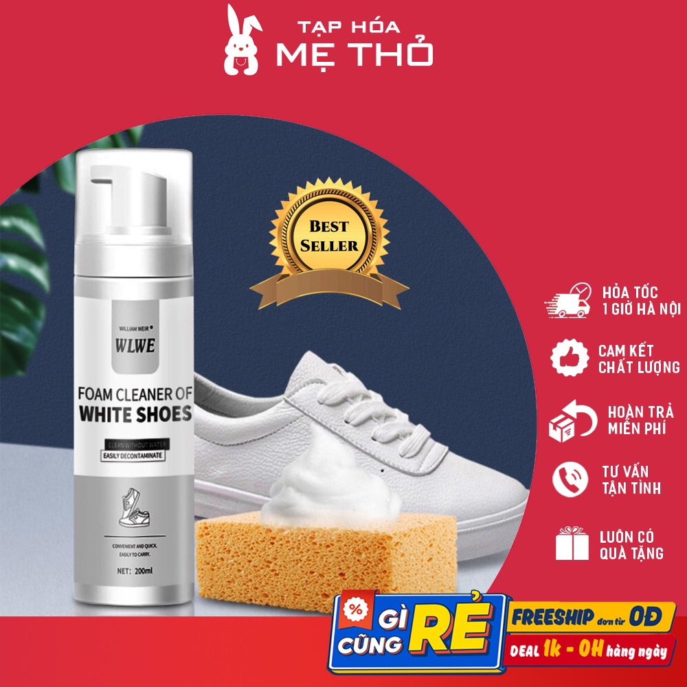 Nước lau giày, chai xịt tẩy trắng giày nội địa Trung hiệu quả