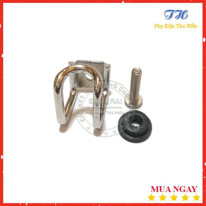 Móc Treo Đồ Gắn Xe Máy U Ngắn Màu Inox Siêu Bền
