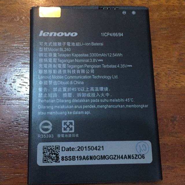 Pin lenovo BL240
