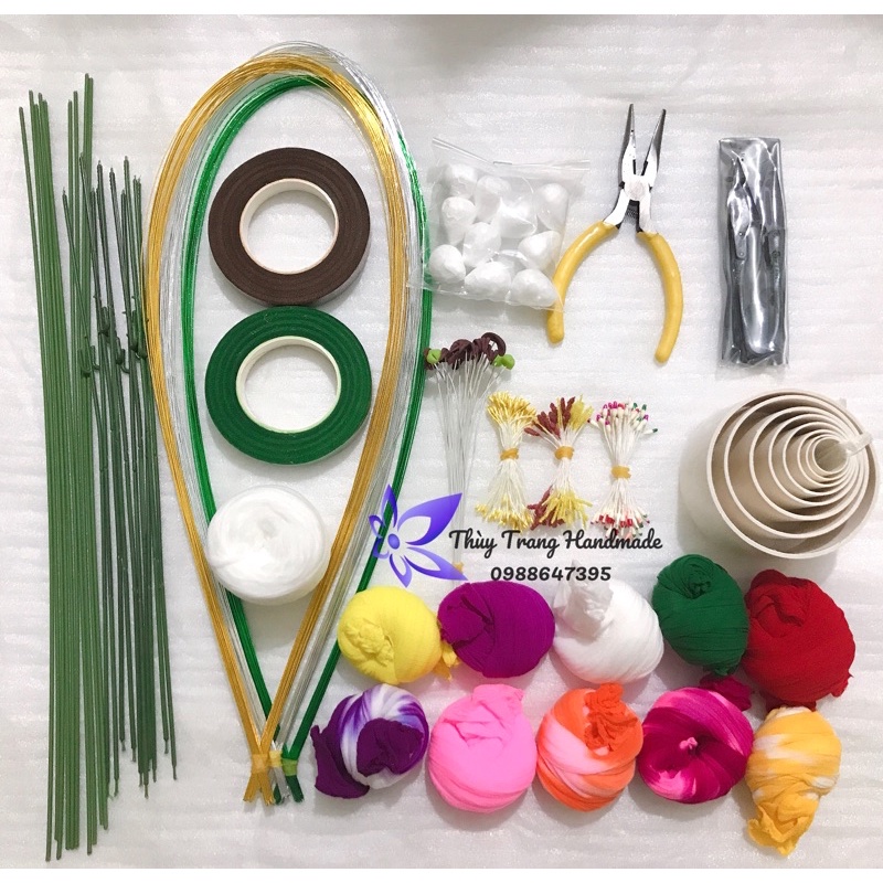 ♤Combo nguyên liệu và dụng cụ làm HOA VOAN phù hợp CHO NGƯỜI MỚI BẮT ĐẦU