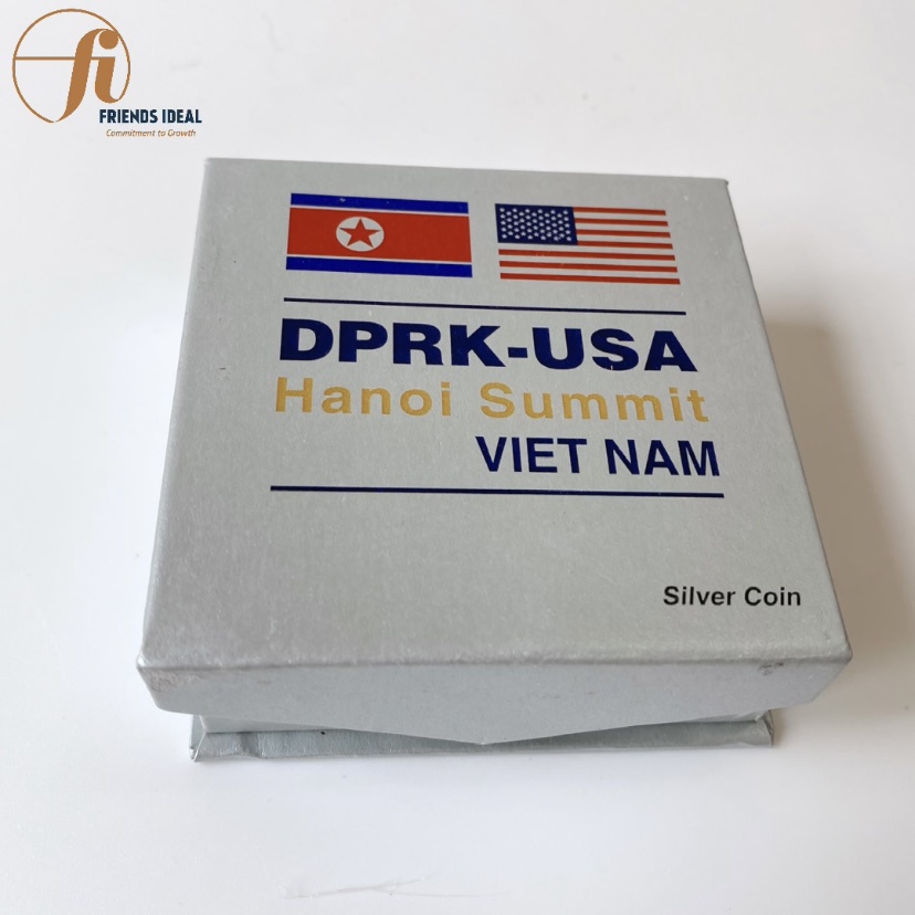 Đồng xu kỷ niệm - Hội nghị thượng đỉnh Mỹ Triều 27-28/2/2019- Bạc nguyên chất - Phiên bản phát hành Đợt 1 - KL_MT01