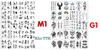 30 tấm tato mini dán hơn 1000 mẫu
