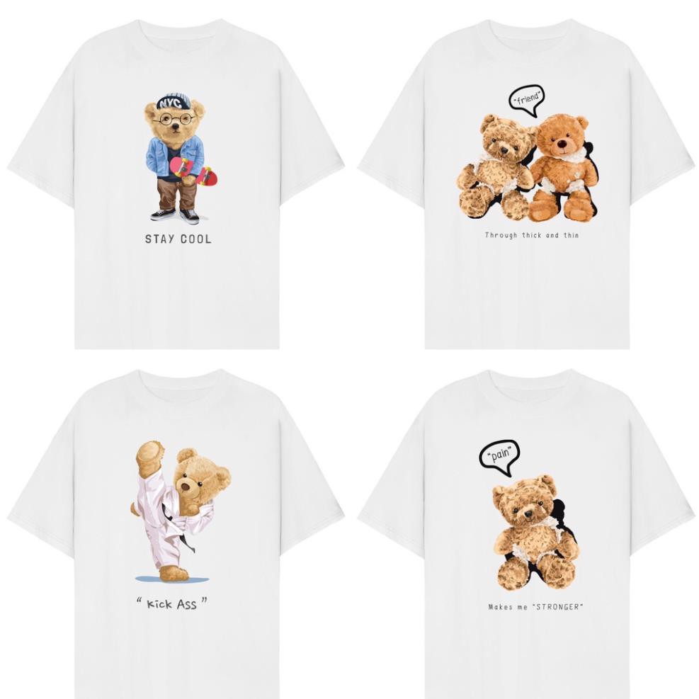 Áo thun 🚚 FREESHIP 🚚 Áo phông unisex in hình Gấu võ sĩ cool ngầu nhiều mẫu form đẹp chất vải mềm mịn từ AnBinhShop