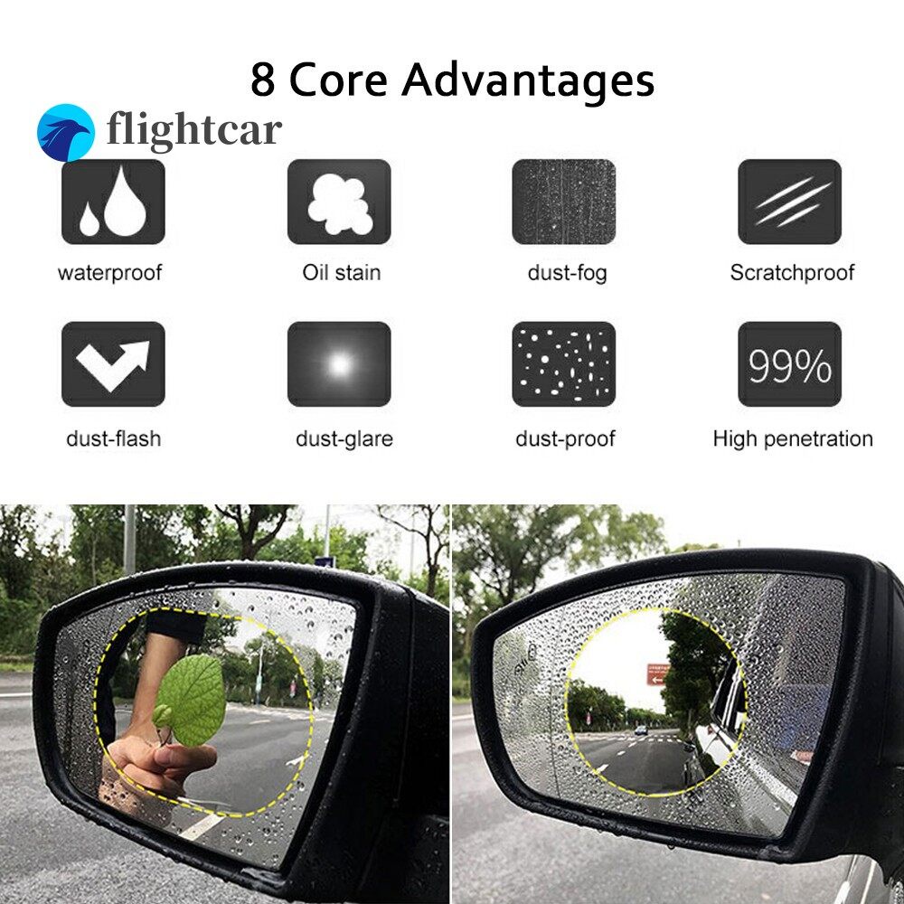 Bộ 2 Miếng Dán Nano Chống Thấm Nước Chống Sương Mù Dành Cho Gương Chiếu Hậu Xe Hơi GTIOATO