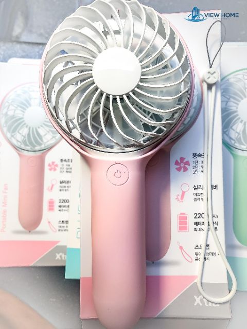 Quạt mini cầm tay Blue storm f5 xuất khẩu Korea xịn