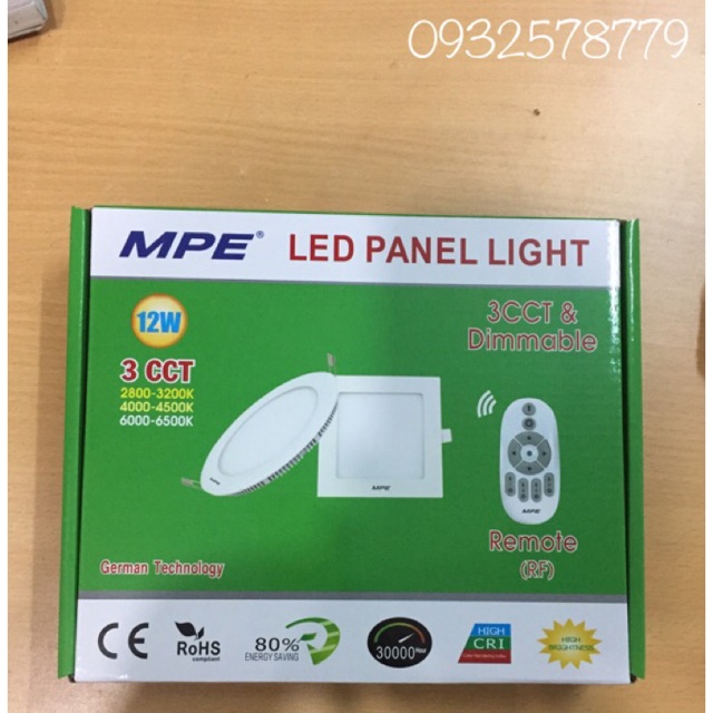 Đèn led âm trần tròn MPE 3 chế độ màu 12W  RPL-12-3C