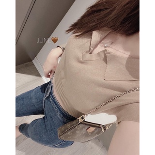 MH ÁO LEN CROPTOP CỔ BẺ 4M CHO NỮ