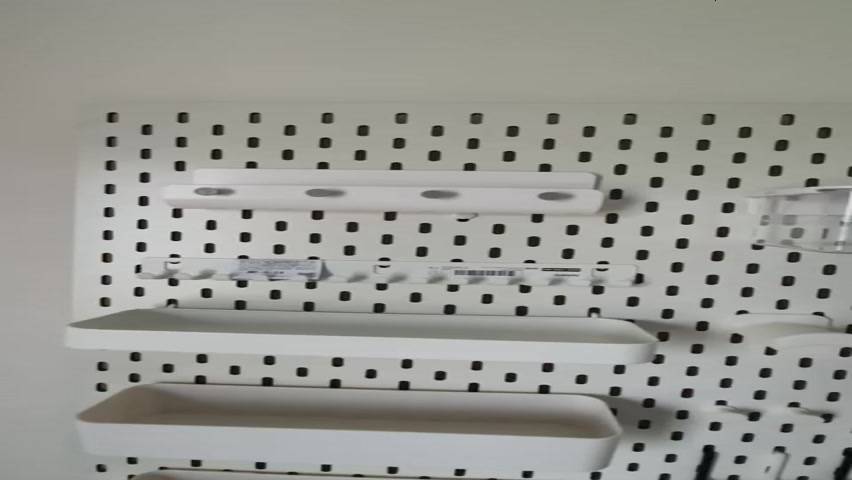 [Tặng móc và kệ treo] BẢNG CÀI TREO TƯỜNG TRẮNG / ĐEN PEGBOARD CHUẨN SIZE IKEA | BigBuy360 - bigbuy360.vn