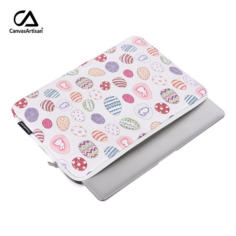 CanvasArtisan Túi da chống nước hình trứng phục sinh thích hợp cho laptop Acer Dell Matebook Air Pro 11/ 12/ 13/ 14/ 15 inch