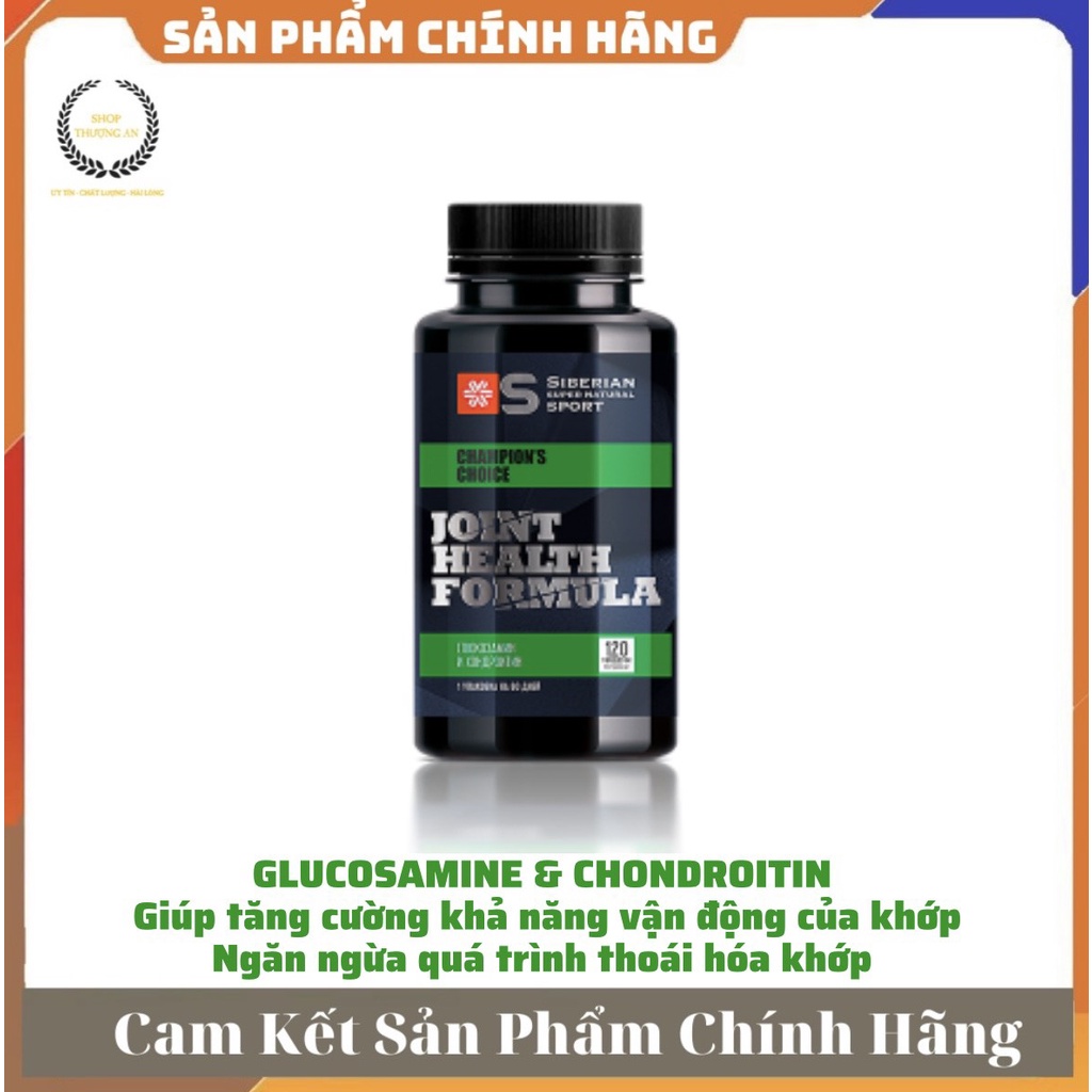 [ GIÁ SỈ ] - Thực phẩm Siberian Glucosamine and Chondroitin, hỗ trợ tăng cường khả năng vận động của khớp - chai 120v