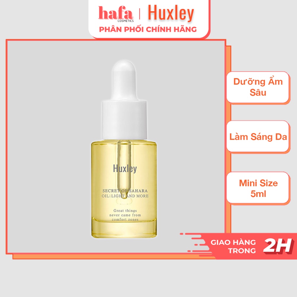 [Mini size 5ml] Tinh dầu dưỡng ẩm chuyên sâu Huxley Oil; Light and More 5ml _ Huxley Chính Hãng