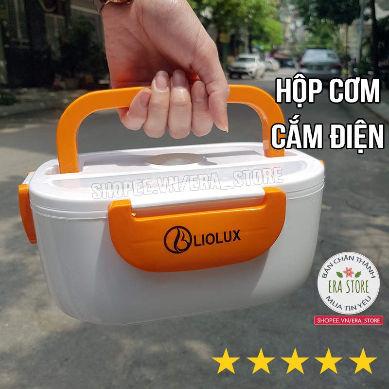 Hộp Cơm Cắm Điện Ruột INOX - Nhựa Được Chia Ngăn Có Dung Tích Lớn, Quai Xách Cho Dân Văn Phòng Tiện Di Chuyển (Hàng Tốt)