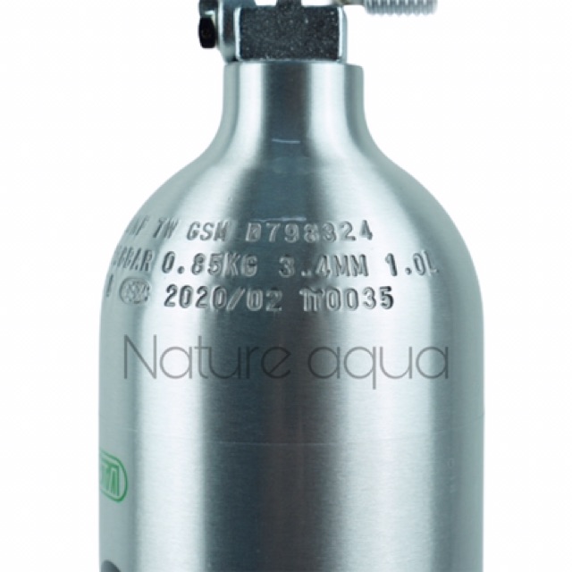 Ista Co2 Aluminum Cylinder 1L - Bình co2 nhôm Ista 1 Lít van ngang