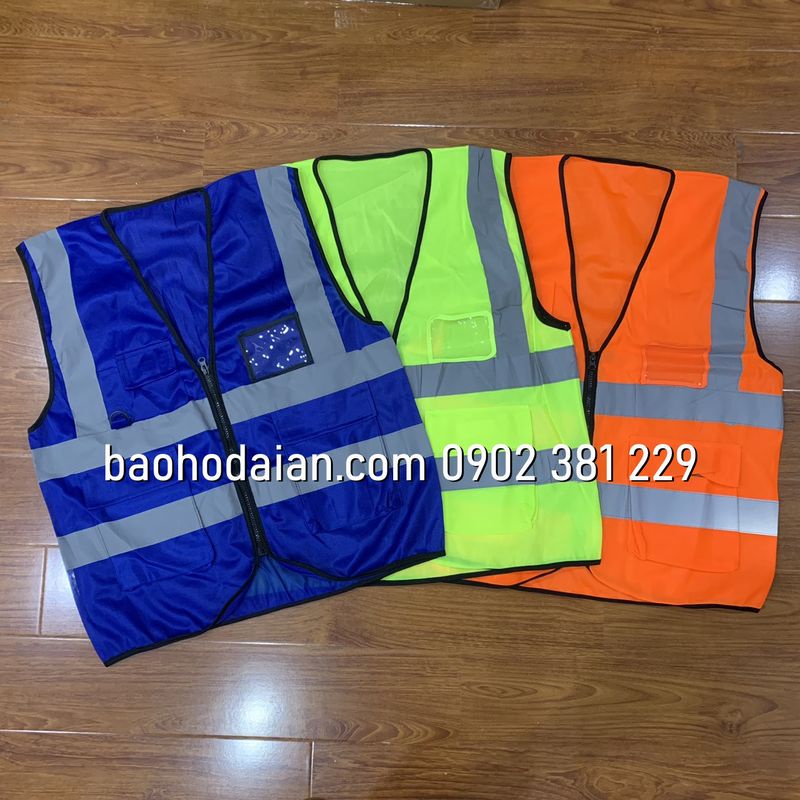 Áo phản quang lưới vải thoáng 4 túi kiểu 3M
