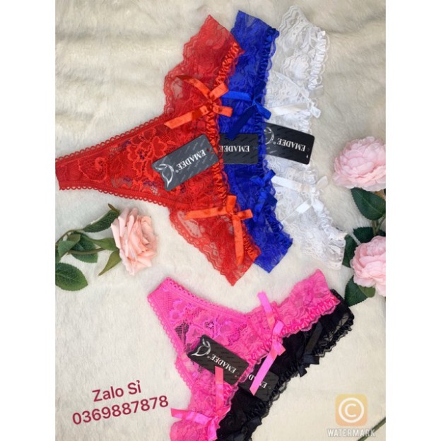[FREE SHIP] Quần lót ren lọt khe nữ nhiều màu lựa chọn